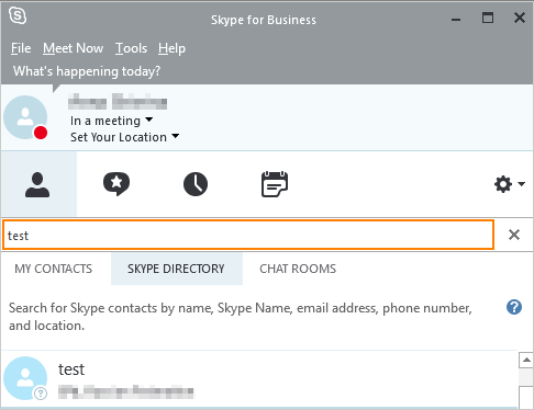 skype for business contacts not showing mac